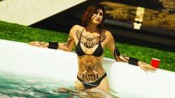 gta_online_female_character, grand_theft_auto, grand_theft_auto_online, 1girls, bare_shoulders