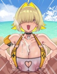 elegg_(boom_and_shock)_(nikke), elegg_(nikke), goddess_of_victory:_nikke, hiyoko_spot, 1boy