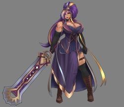 vitra_(misonokirika), clariarikari, 1futa, bangs, belts