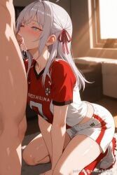 alisa_mikhailovna_kujou, tokidoki_bosotto_russian_de_dereru_tonari_no_alya-san, maellepetite, blowjob, blowjob_face