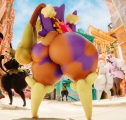 emma_(pokemon), hitomoshi, jacinthe_(pokemon), litwick, lopunny