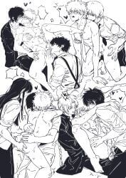 gintoki_sakata, hijikata_toshiro, kamui_(gintama), katsura_kotarou, okita_sougo