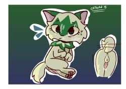 pokemon_(species), sprigatito, pokemon, catbad15_(artist), abuse
