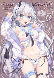 melonbooks, original, ameto_yuki, 1girl, arm_up