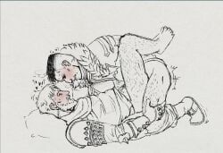 crusader_(darkest_dungeon), highwayman_(darkest_dungeon), darkest_dungeon, 2boys, anal