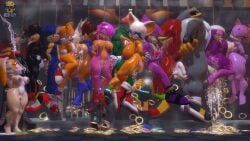 amy_rose, blaze_the_cat, cream_the_rabbit, dr._eggman, espio_the_chameleon