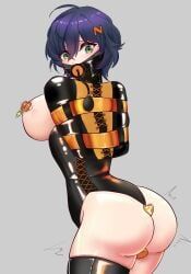 belle_(zenless_zone_zero), zenless_zone_zero, laveellan, 1girls, armbinder