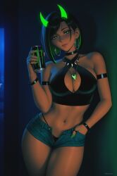 monster_energy, original, prixmal, 1girl, against_wall