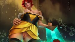 red_(transistor), transistor_(game), poppytoy, big_breasts, breasts