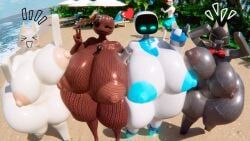 astro_bot, kuro_(doko_demo_issho), sackboy, toro_inoue, astro_bot_(series)
