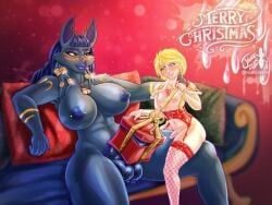 jakh_(jaimiel), skye_winter_(jaimiel), christmas, holidays, jaimiel