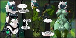 protogen, xorza, anthro, areola, balls