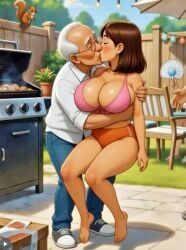 dora_marquez, dora_the_explorer, age_difference, backyard, bbq