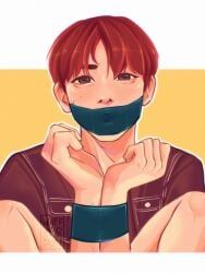 park_jisung, nct_dream, blush, bondage, cute_male