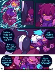 susie_(deltarune), tasque_manager_(deltarune), deltarune, deltarune_chapter_2, omegaluxifer