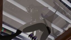 avali, 4_ears, against_surface, anthro, anus