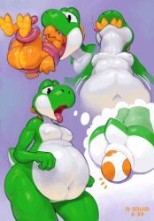 green_yoshi, squid_(riskysquid), yoshi, mario_(series), nintendo