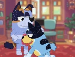 bandit_heeler, stripe_heeler, bluey_(series), 3_fingers, anthro