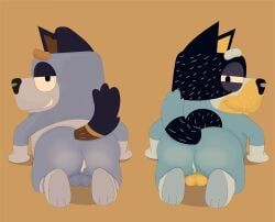 bandit_heeler, stripe_heeler, bluey_(series), after_anal, after_sex