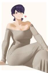 komi_shuuko, komi-san_wa_komyushou_desu, ahsern19552, 1girls, big_breasts