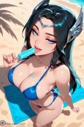irelia_xan, league_of_legends, riot_games, heavenly_art, 1girls