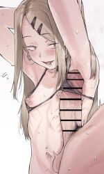 endou_saya, dagashi_kashi, kouya_toufu, 1boy, 1girl