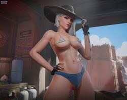 ashe_(overwatch), overwatch, hasfeldt, areola_slip, areolae