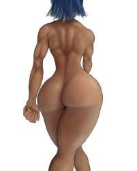 neon_(valorant), back_view, big_ass, muscular_female