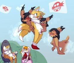 miles_prower, nicole_the_lynx, vanilla_the_rabbit, archie_comics, sega