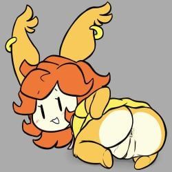 mari_(drawn_to_life), drawn_to_life, thebluepopsicle30, female, presenting_anus