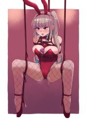 oyakomastar, ball_gag, blush, bondage, bound