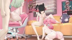 aria_(zenless_zone_zero), aria_(zenless_zone_zero)_(human_form), chinatsu_remiel, nangong_yu_(zenless_zone_zero), rokudo_sariel