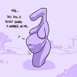 ciircuit, 1girls, 7, 7_8_9, belly
