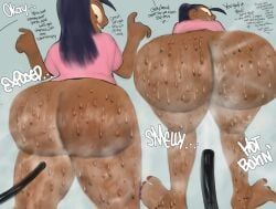 sabahda, barrybbeesly, ahoge, arched_back, ass