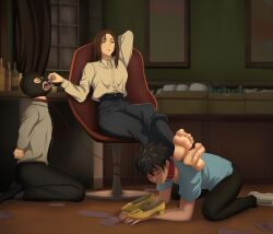 shoko_ieiri, jujutsu_kaisen, danny782, 1girls, ashtray