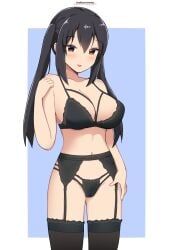 azusa_nakano_(k-on!), k-on!, maikurorensu, 1girls, alternate_body_type