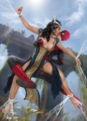 ajak_(marvel), peter_parker, salma_hayek, spider-man, spider-man_(tom_holland)