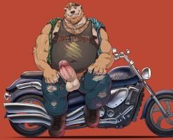 gamubear, anthro, aroused, aroused_face, aroused_male