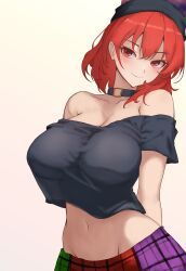 hecatia_lapislazuli, touhou, moriforest1040, 1girls, bare_shoulders