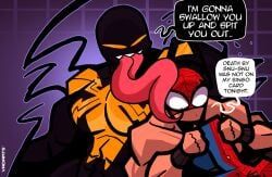 mary_jane_watson, peter_parker, she-venom, spider-man, venom_(marvel)
