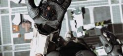 oc, 1boy, armored_female, armored_glove, city