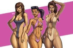 hannah_(disventure_camp), hannah_roxas, jen_(tdi), riya_(disventure_camp), disventure_camp