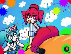 hatsune_miku, kasane_teto, kasane_teto_(sv), mesmerizer_miku, mesmerizer_teto