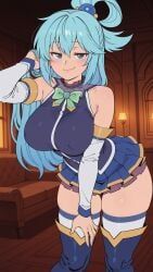 aqua_(konosuba), kono_subarashii_sekai_ni_shukufuku_wo!, konosuba, moonwool_branch, big_breasts