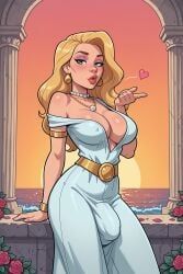 original_character, dixieart, 1girl, armlet, balcony