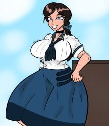 elizabeth_comstock, bioshock, bioshock_infinite, stitch-coki, areolae