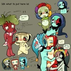 astro_(dandy's_world), bedtime_bear_astro, dandy_(dandy's_world), shelly_(dandy's_world), show-time_vee