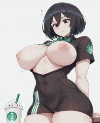 mikasa_ackerman, attack_on_titan, starbucks, sondu, tubbai