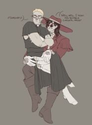 alexander_anderson, alucard_(hellsing), hellsing, cry_ptidd, arms_crossed