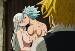 ban_(nanatsu_no_taizai), elizabeth_liones, meliodas, nanatsu_no_taizai, stickyai